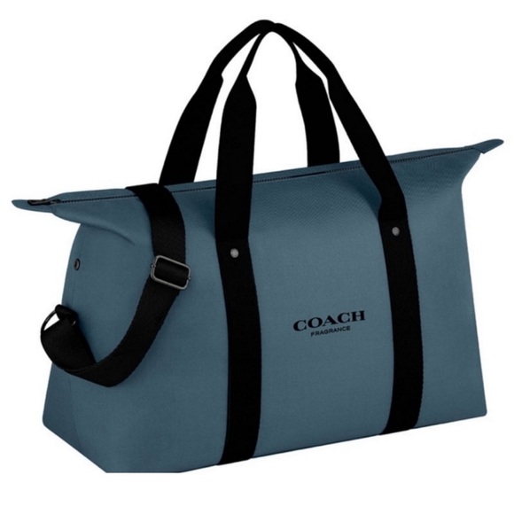 Coach Handbags - Coach Fragrance Duffle slate blue Weekender Carry-on Gym Shoulder / Hand Bag New